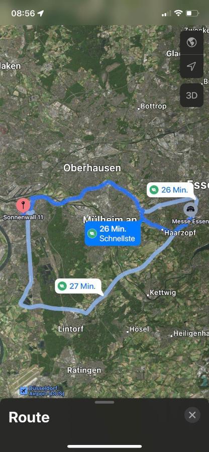 *City, Naehe Hbf, Kingsizebetten, Fitnessecke* Duisburgo Exterior foto